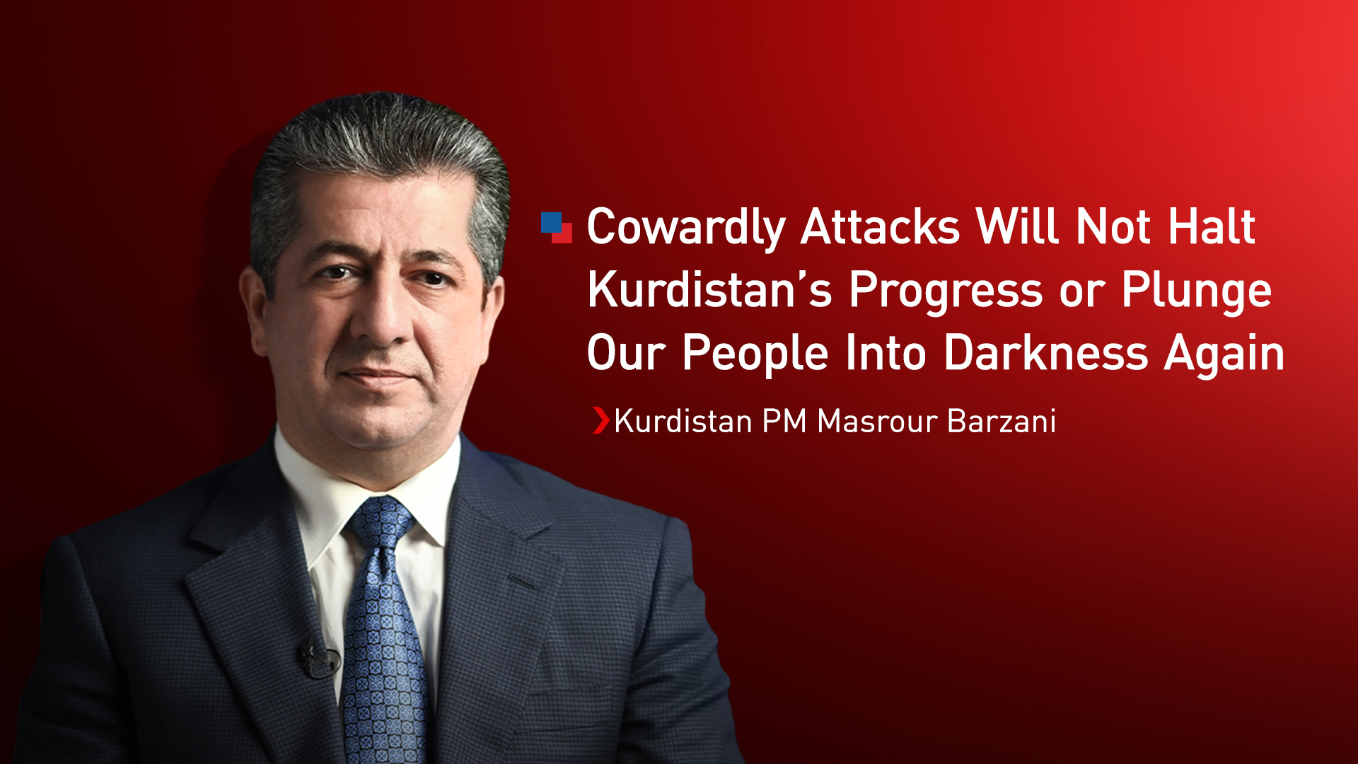 Kurdistan Region Prime Minister Masrour Barzani. (Graphics: Kurdistan24)
