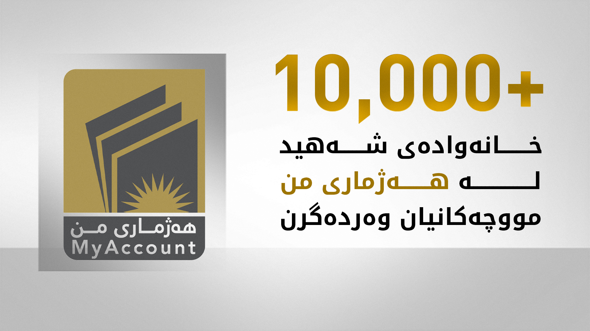 مووچەی زیاتر لە 10 هەزار خانەوادەی شەهید دەخرێتە سەر "هەژماری من"