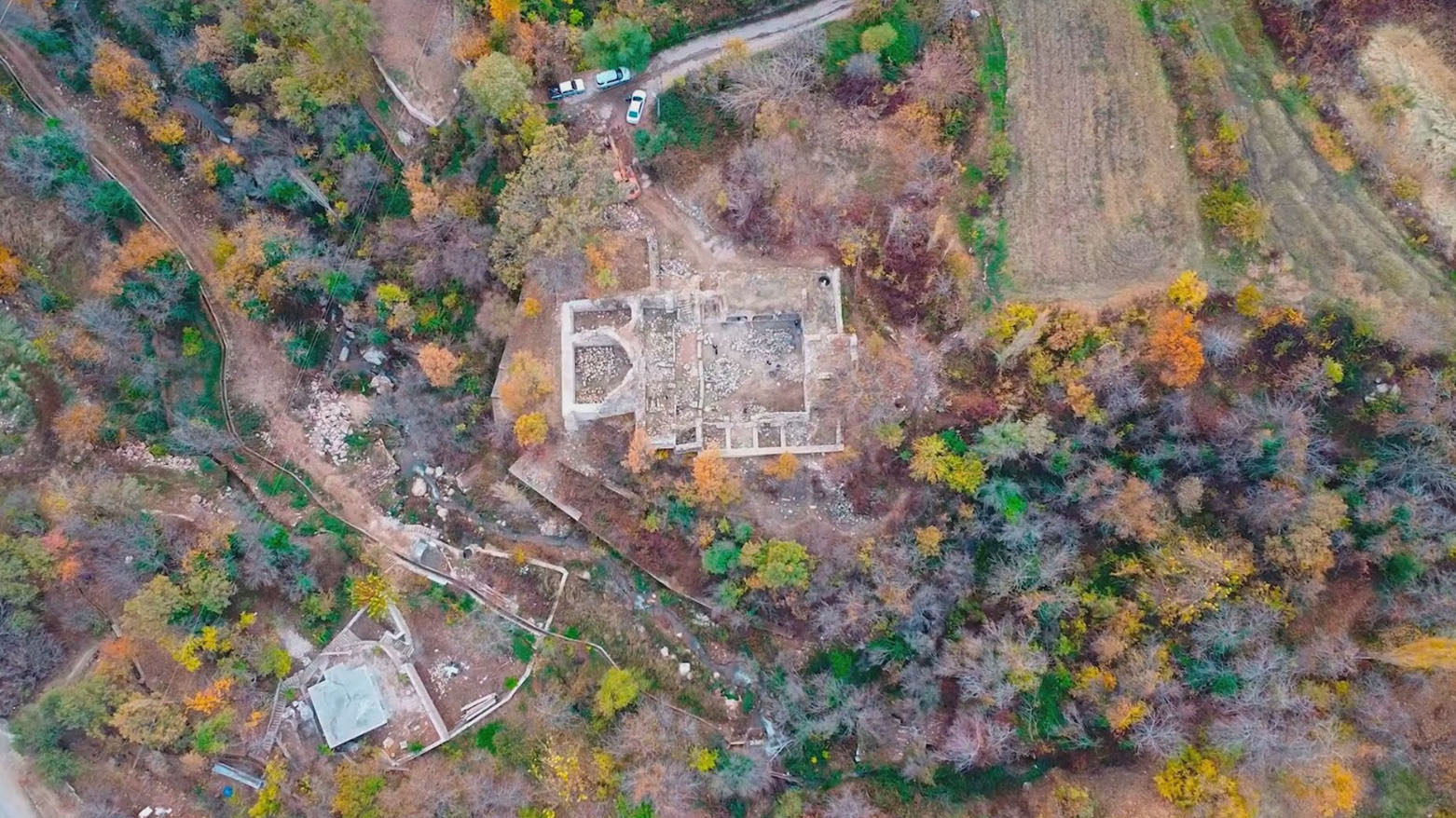 An aerial view of the Qubahan School in Amedi. (Photo: Kurdistan24)
