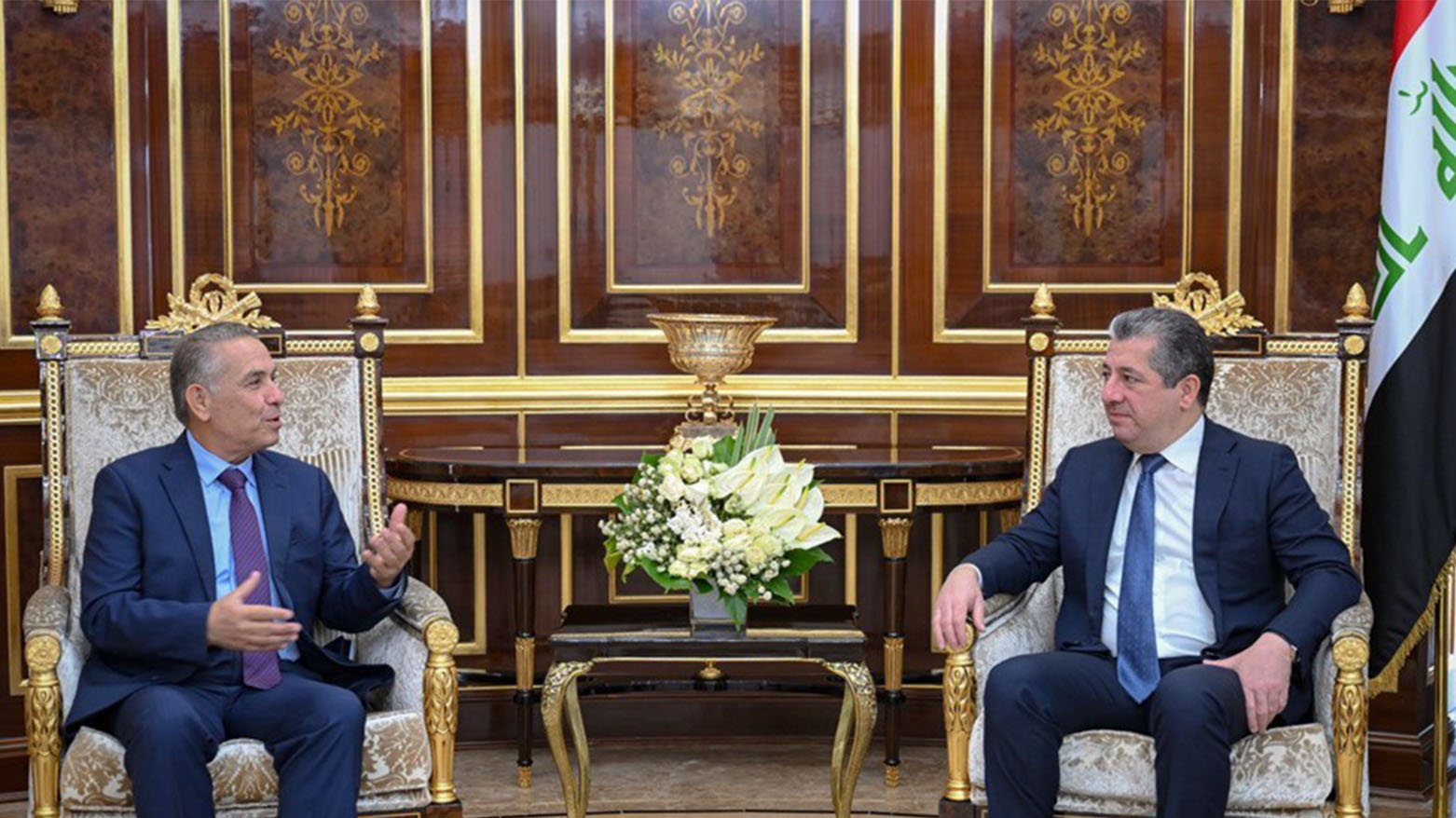 رئيس حكومة إقليم كوردستان يستقبل سفير اليونان لدى العراق