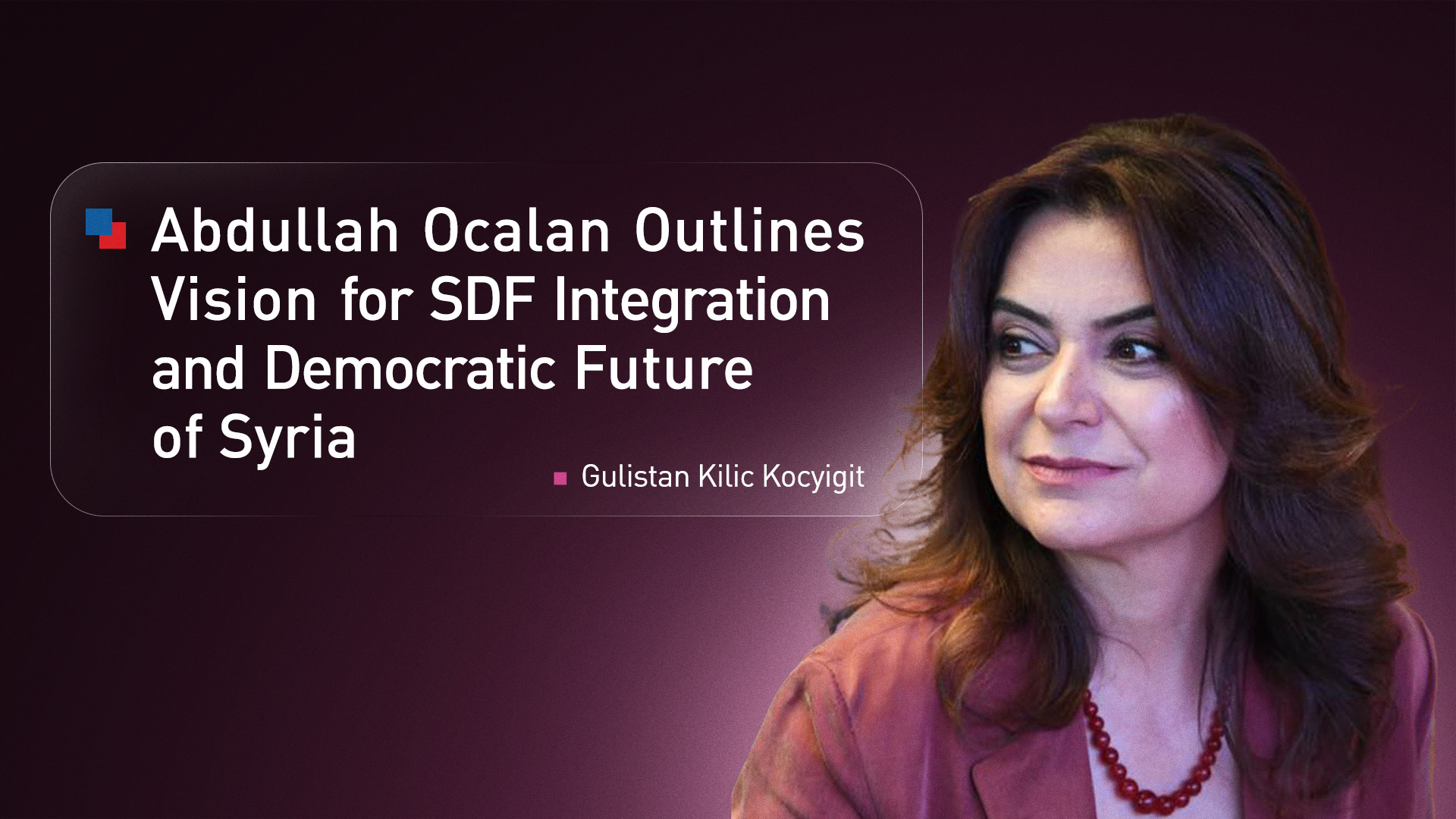 The Deputy Head of the DEM Party parliamentary faction, Gulistan Kilic Kocyigit. (Photo: Designed by Kurdistan24)