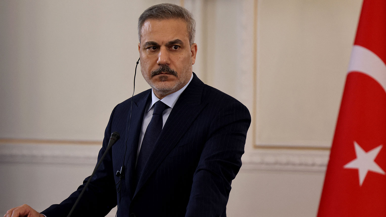 Turkey's Foreign Minister Hakan Fidan. (AFP)