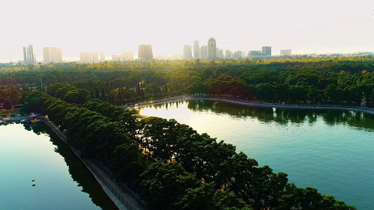 An aerial shot of Sami Abdulrahman Park in Erbil. (Photo: KRG)