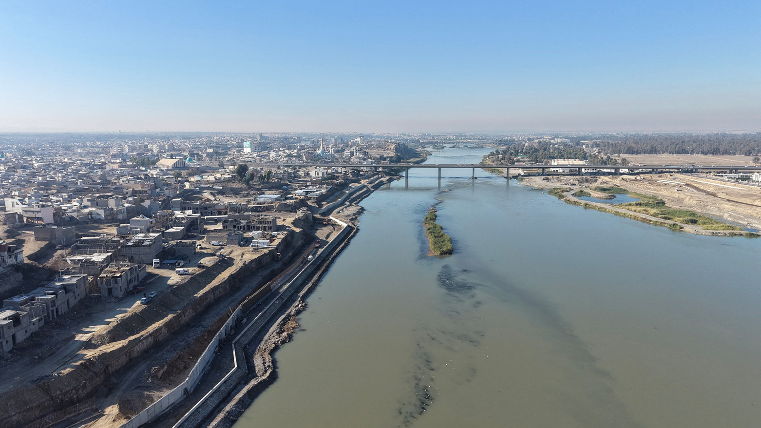 An aerial photo of Mosul taken on Nov. 20, 2025. (AFP)