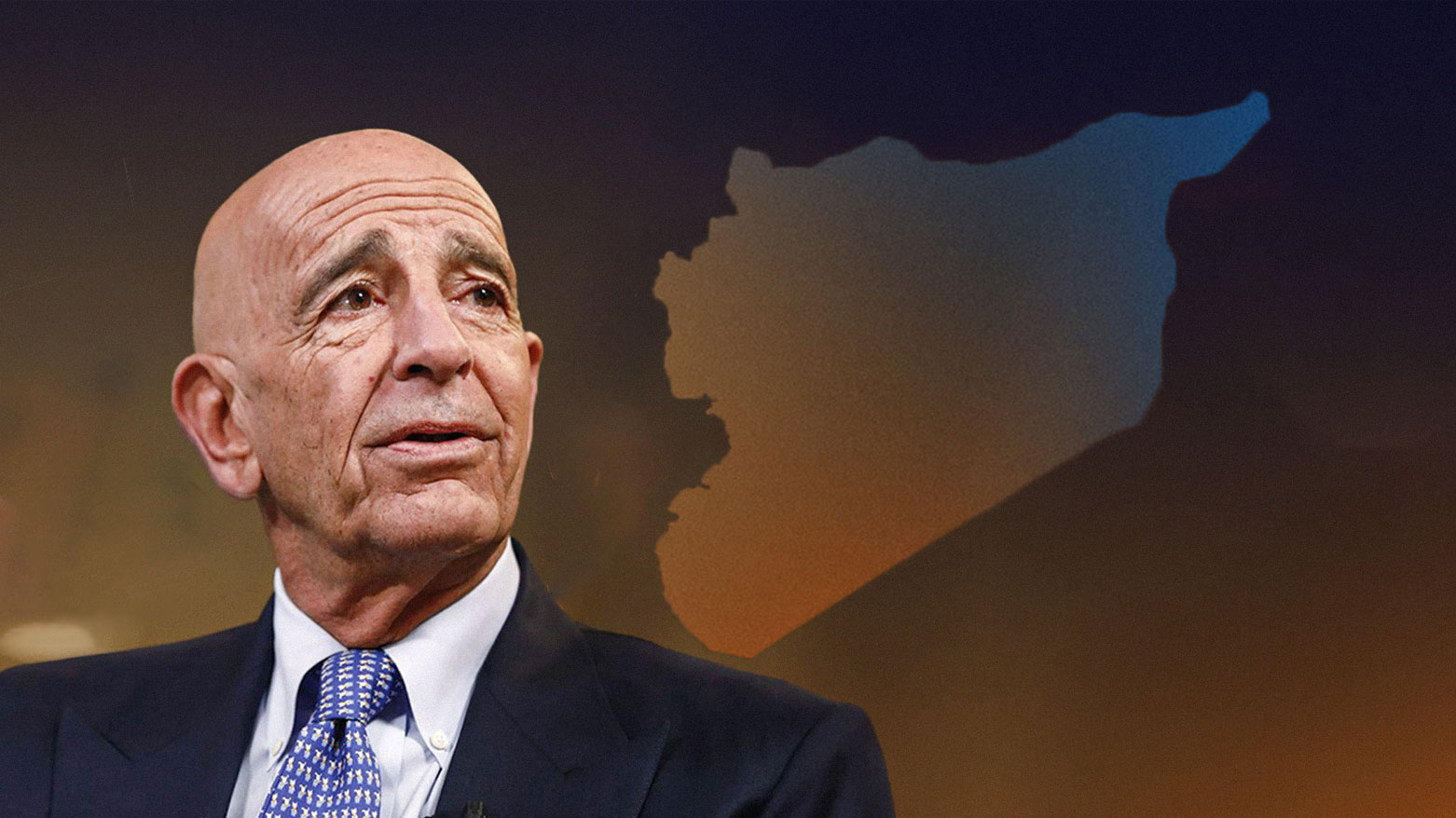 U.S. Special Envoy for Syria Tom Barrack. (Graphic: Kurdistan24)