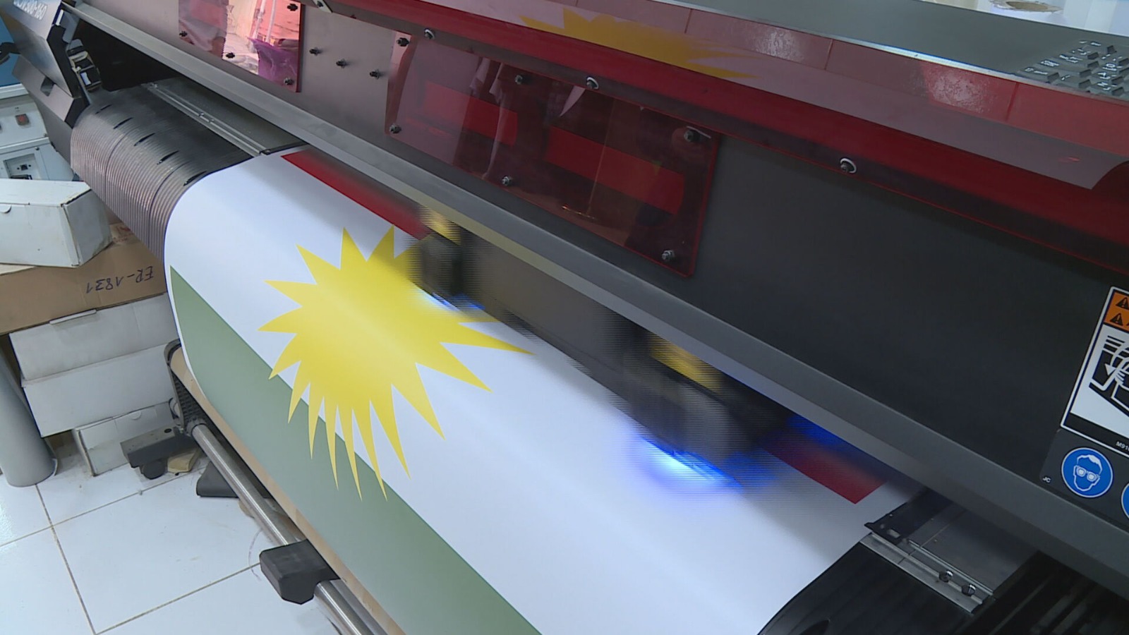 A printing houses in Erbil, Kurdistan Region. (Photo: Kurdistan24)