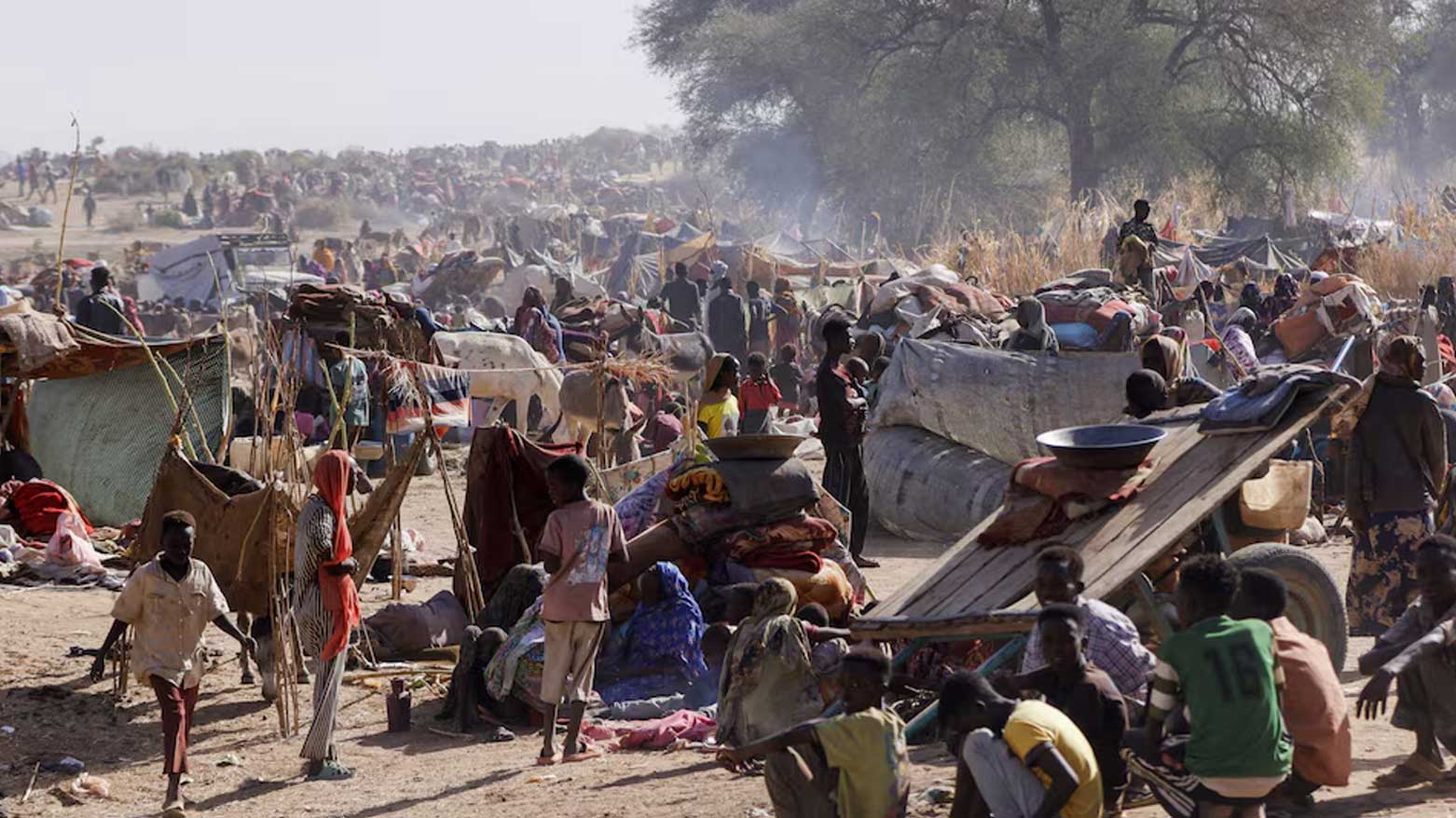 دیمەنێکی گشتیی کەمپی زەمزەم. وێنە:ڕۆیتەرز