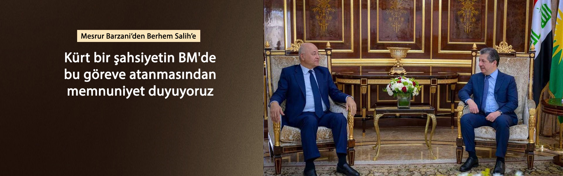 Başbakan Barzani’den Berhem Salih’e tebrik mesajı