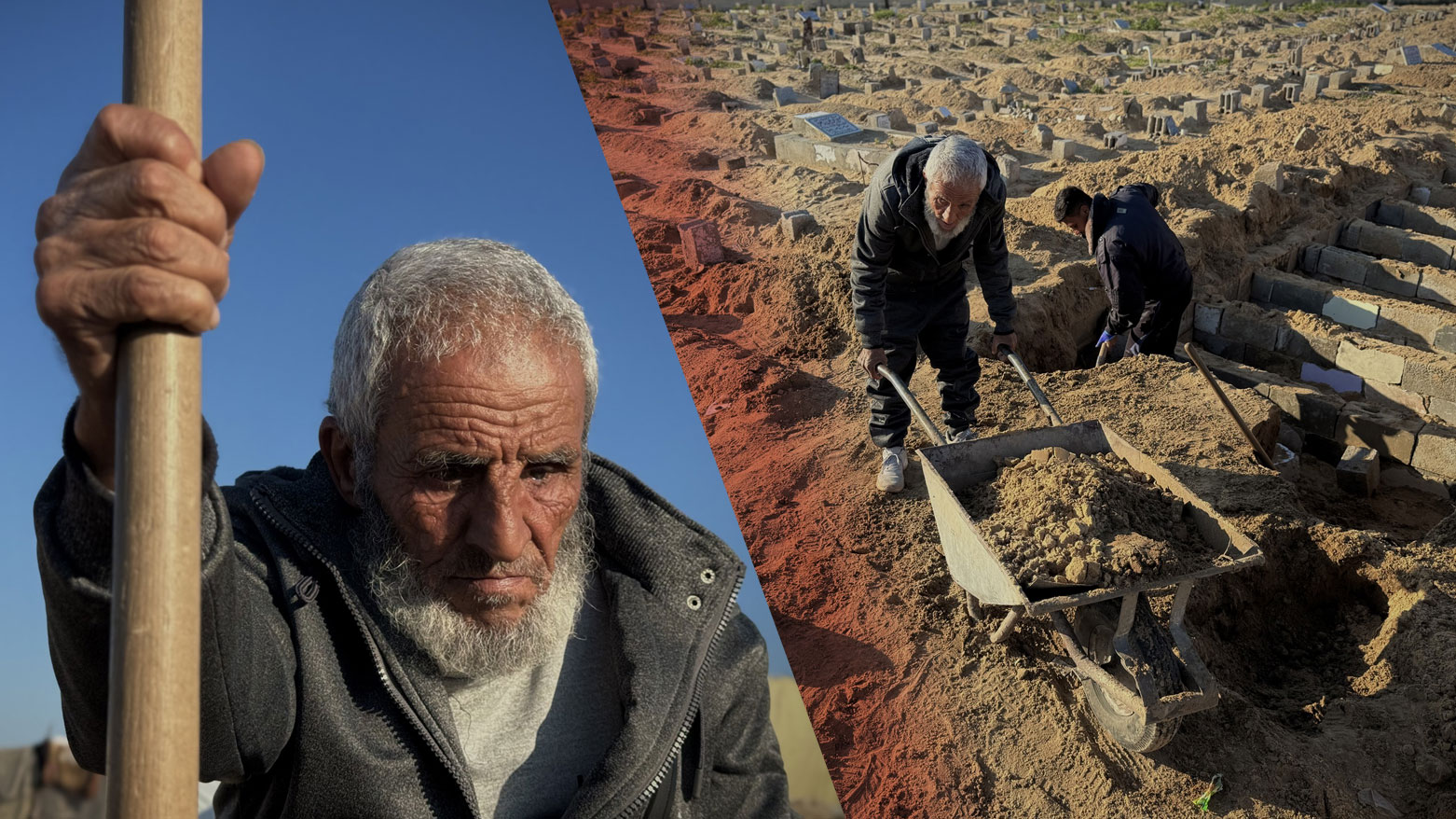 ئەو پیاوەی گۆڕی بۆ زیاتر لە 18 هەزار فەڵەستینی هەڵکەندووە