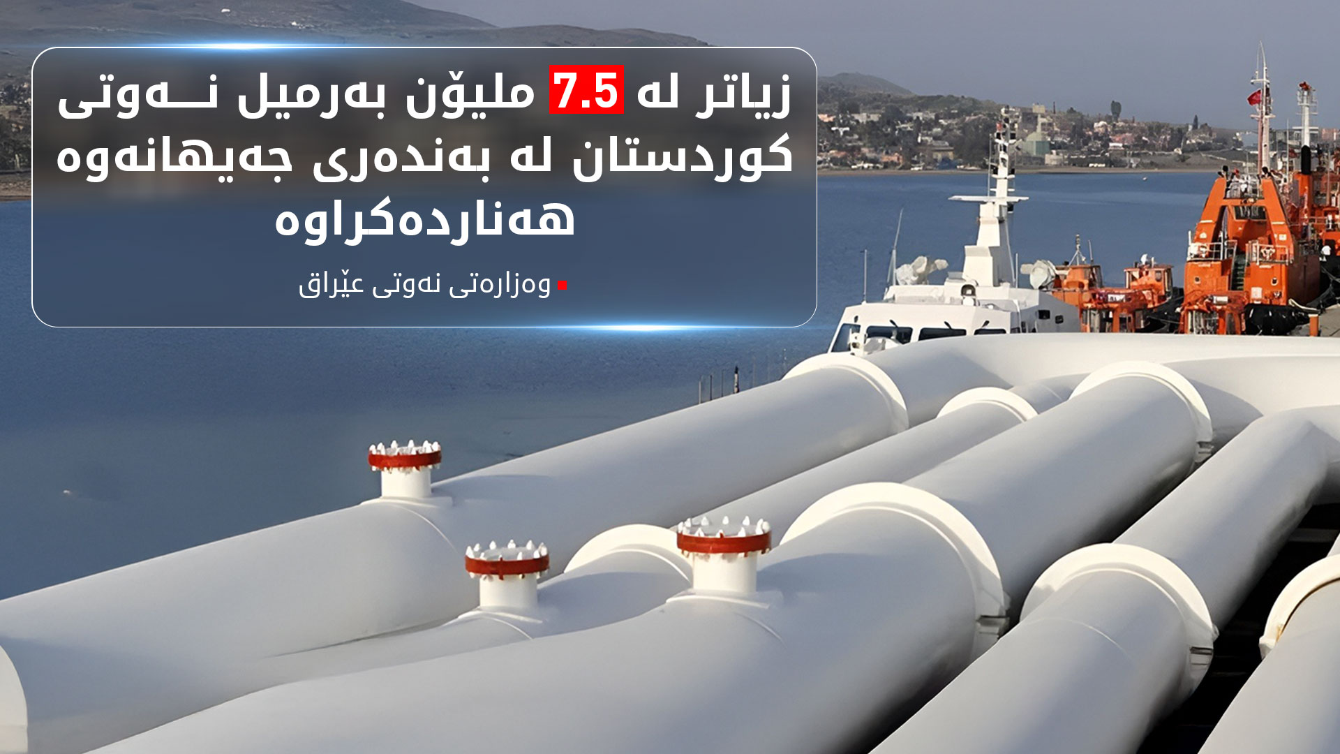 عێراق ئاماری کۆتایی هەناردە و داهاتی نەوتی بۆ مانگی تشرینی دووەم بڵاوکردەوە