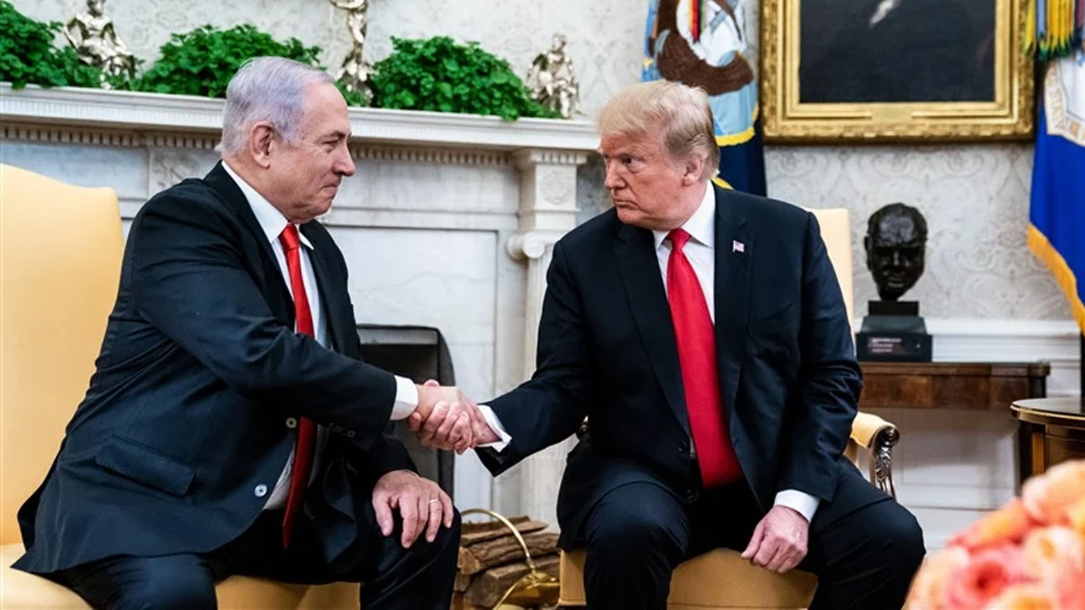 من لقاءٍ سابق بين ترامب ونتنياهو (أرشيف أسوشيتدبرس)