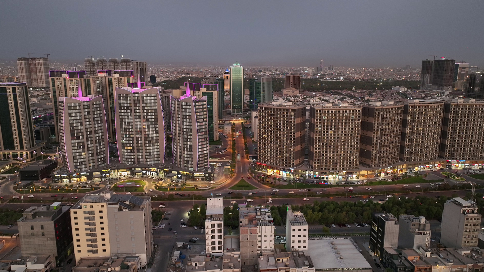 A view of Empire World neighborhood in Erbil. (Photo: Kurdistan24)