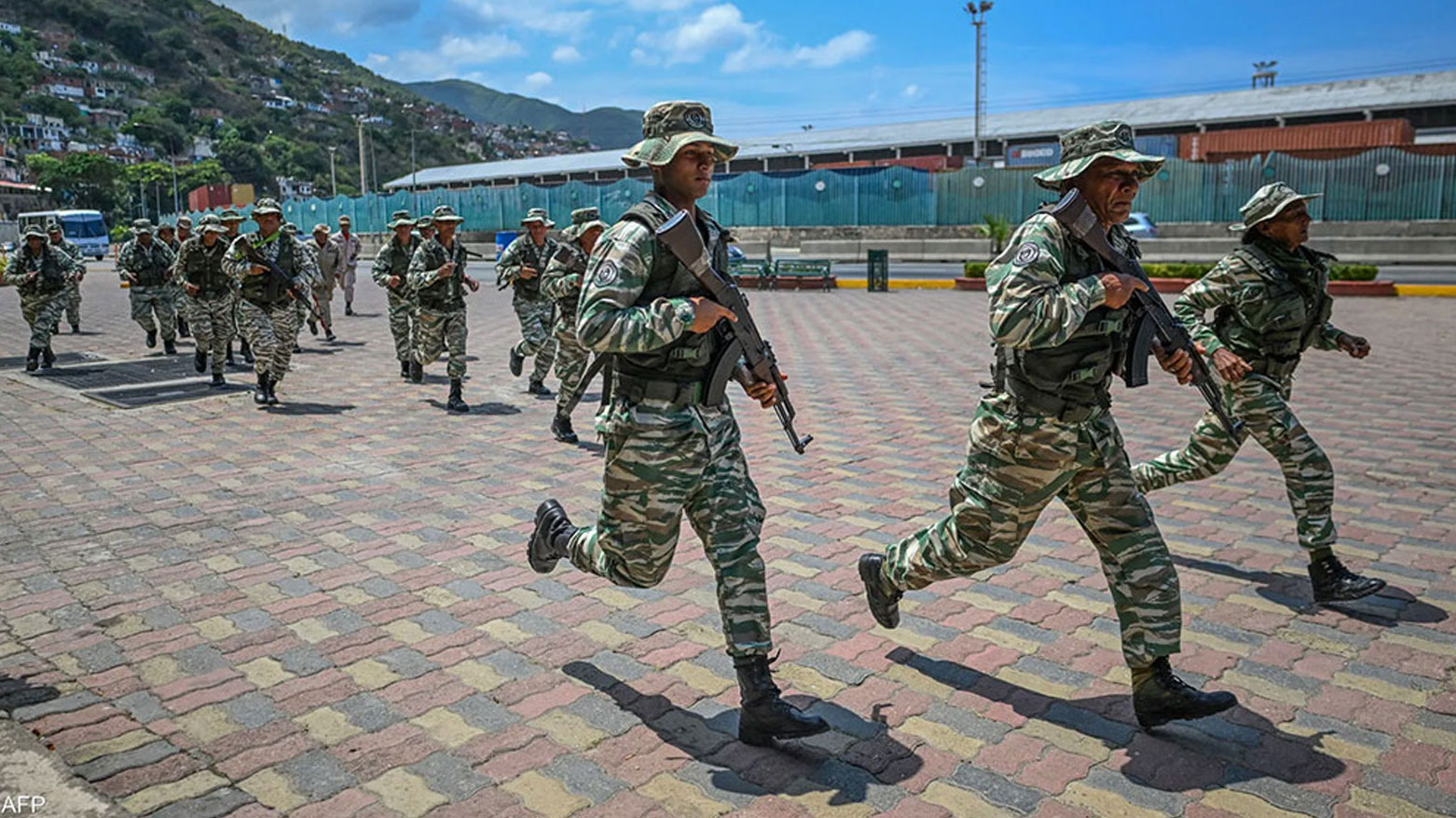جنود في الجيش الفنزويلي (أرشيف فرانس برس)