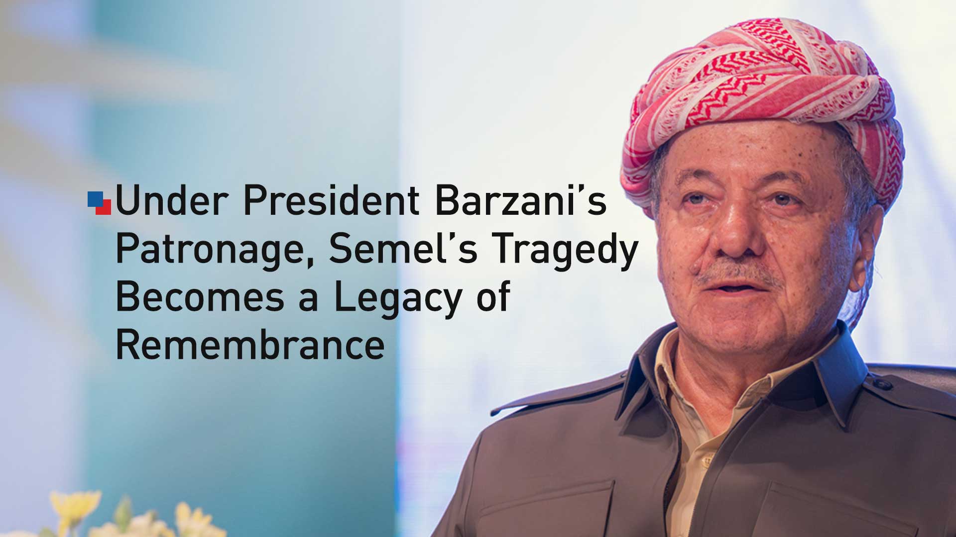 President Masoud Barzani. (Graphics: Kurdistan24)