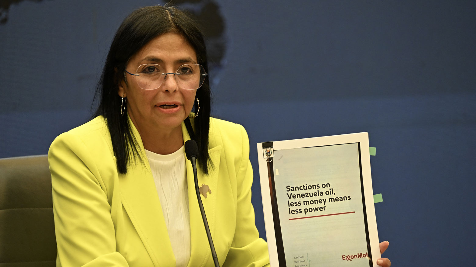 نائبة الرئيس الفنزويلي ديلسي رودريغيز