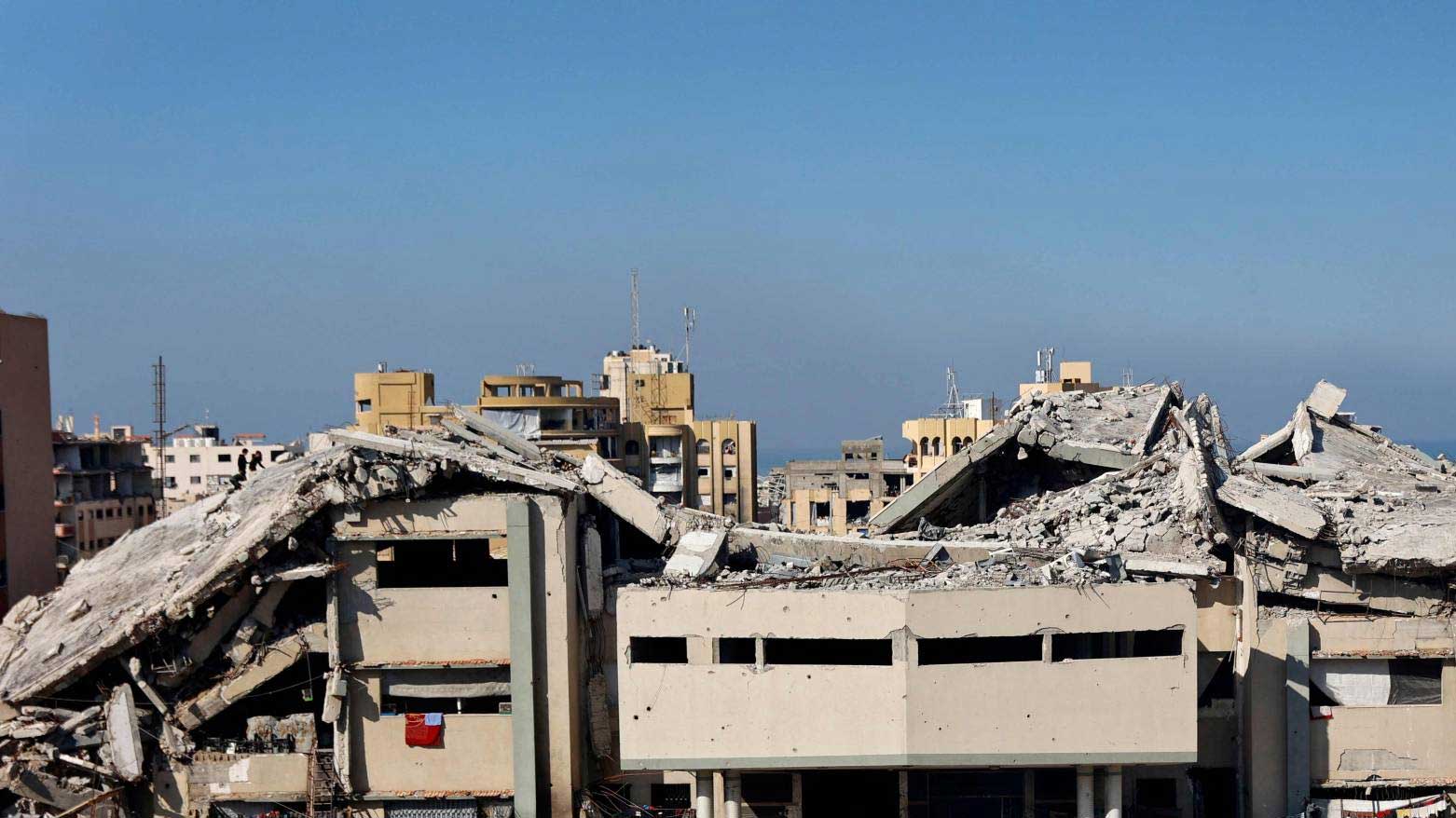 گەڕەکێکی وێرانکراوی شاری غەززە. سەرچاوە شەرقولئەوسەت