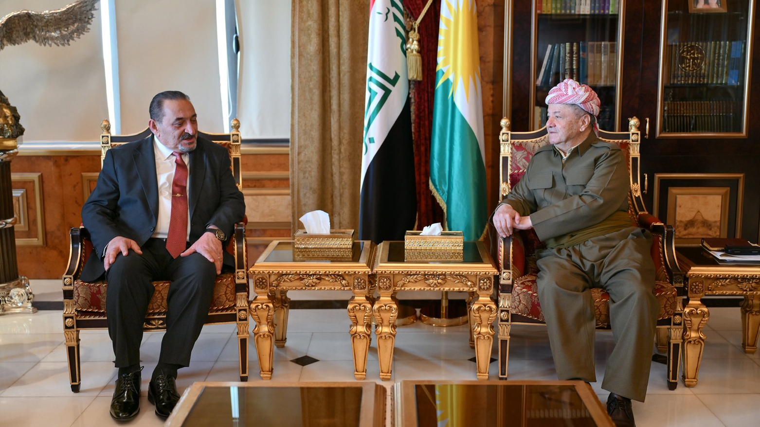 سەرۆک بارزانی و سام دەرمۆ پرسی پێکهاتەکان و بارودۆخی سیاسییان تاوتوێ کرد