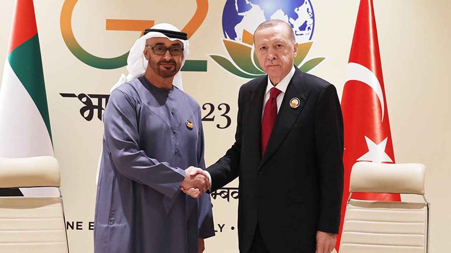 Erdoğan ile BAE Devlet Başkanı görüştü