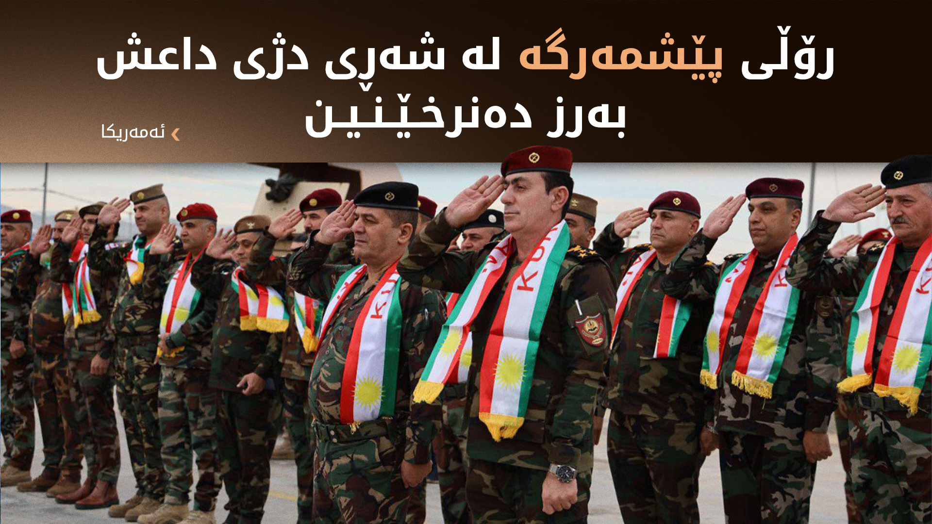 ئەمەریکا ستایشی هێزەکانی پێشمەرگە دەکات