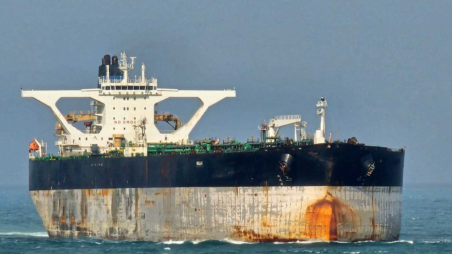 وێنەی کەشتییە دەست بەسەردا گیراوەکە. سەرچاوە: ڕۆیتەرز