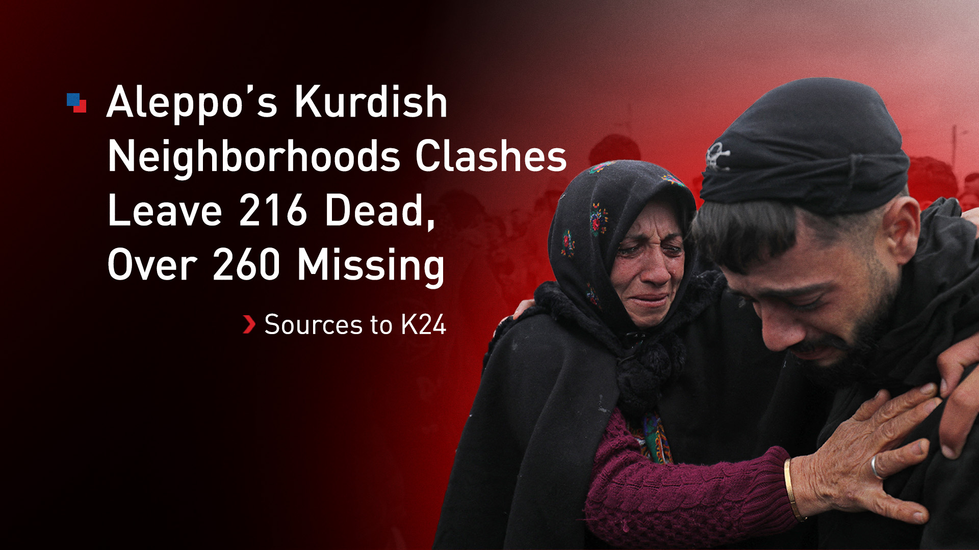 Families hug as they welcome the arrival of Kurdish fighters bused out of the northern city of Aleppo following a ceasefire, to the Kurdish-controlled city of Qamishli on Jan. 11, 2026. (AFP)