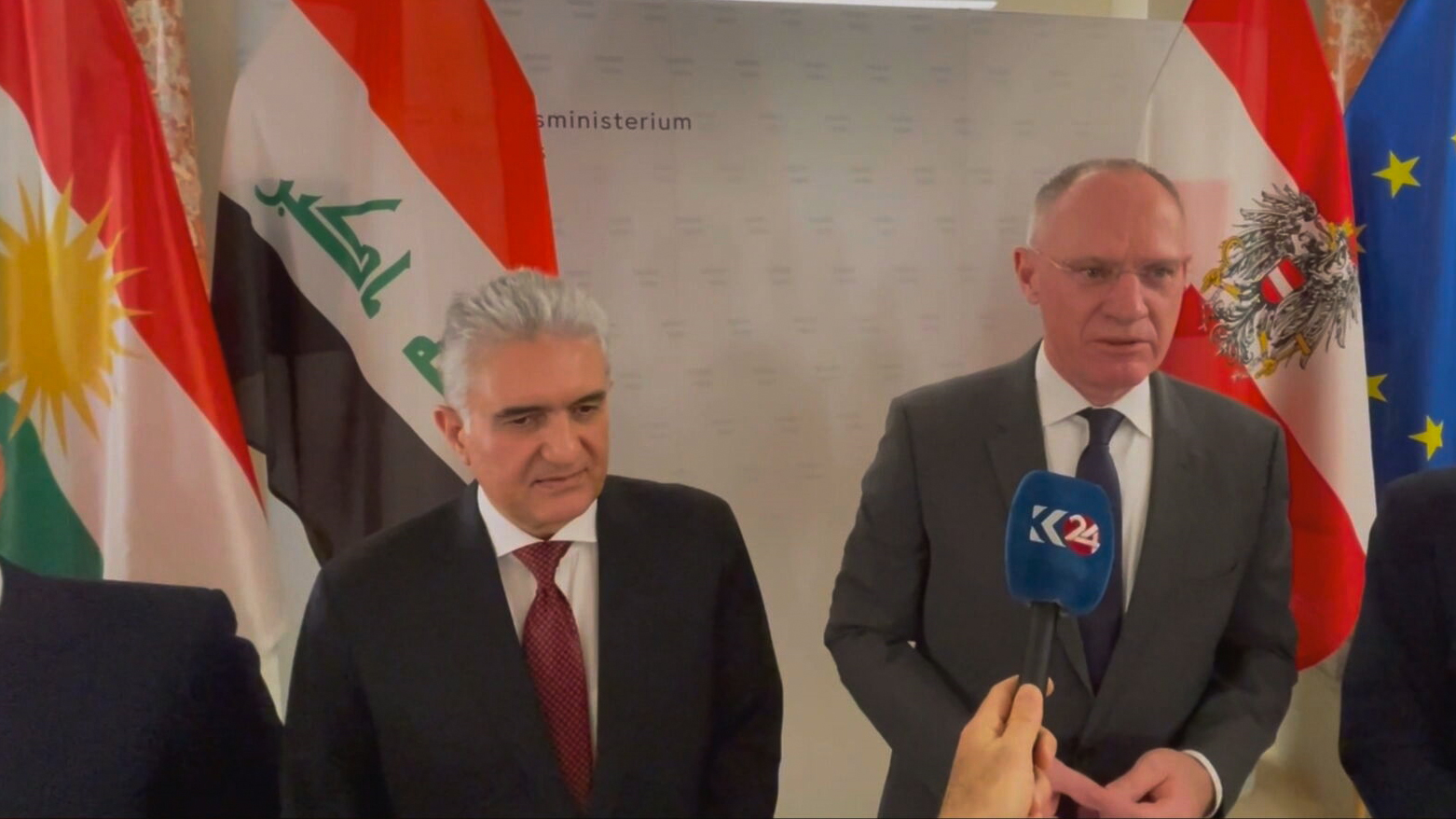 وەزیری ناوخۆی نەمسا بۆ کوردستان24: نەمسا و کوردستان  بۆ ڕووبەڕووبوونەوەی قاچاخچییەکانی مرۆڤ و ماددە هۆشبەر هەماهەنگیان چڕ دەکەنەوە