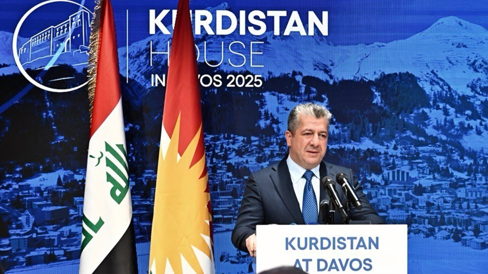 مەسرور بارزانی لە داڤۆس (وێنە: ئەرشیف)