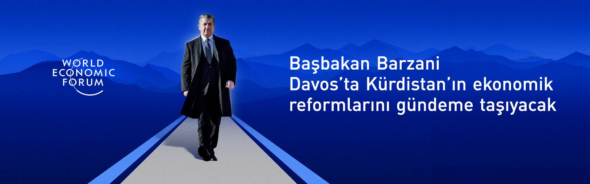 Başbakan Mesrur Barzani Davos'a hareket etti