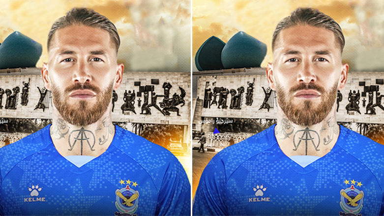 سێرخیۆ رامۆس بە درێسێكی دیزاینكراوی یانەی قوە جەوییەی عێراقی