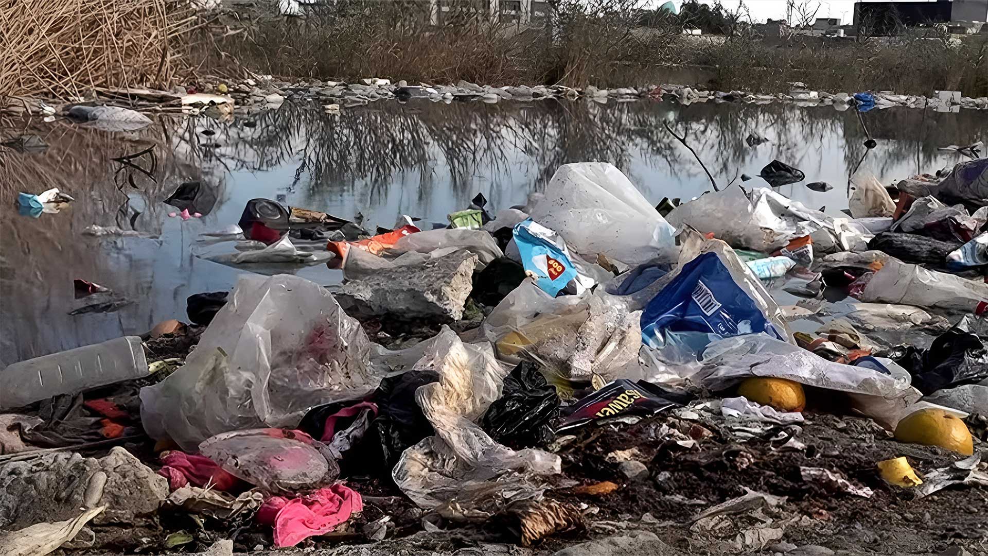 Scenes of environmental pollution in the city of Baghdad. (Photo: Kurdistan24)
