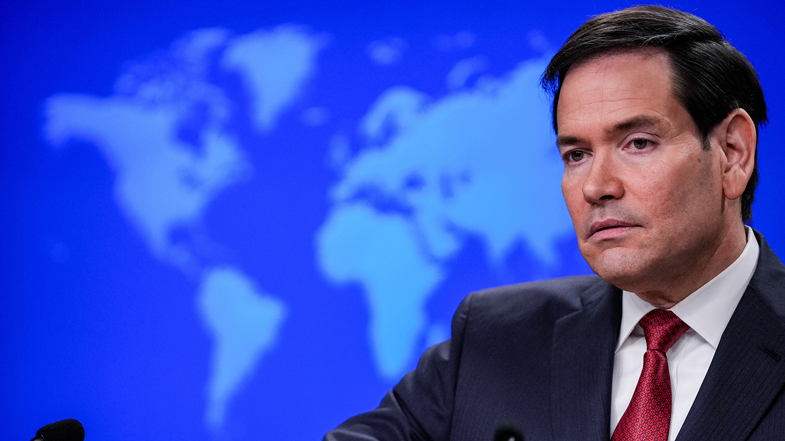 Secretary of State Marco Rubio speaks during a news conference at the State Department, Friday, Dec. 19, 2025, in Washington. (AP)