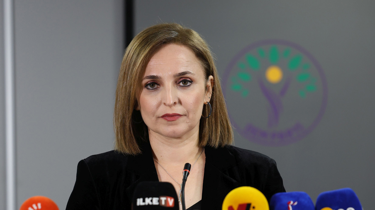Ayşegül Doğan, the spokesperson for the Peoples' Equality and Democracy Party (DEM Party). (Photo: Turkish Media)