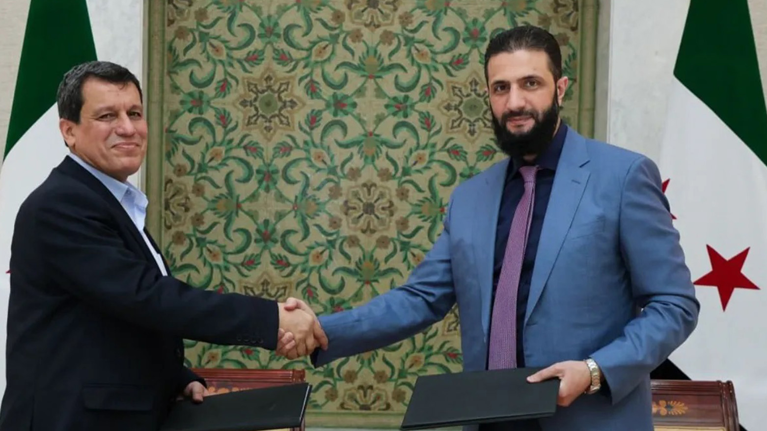 احمد شرع و مظلوم عبدی