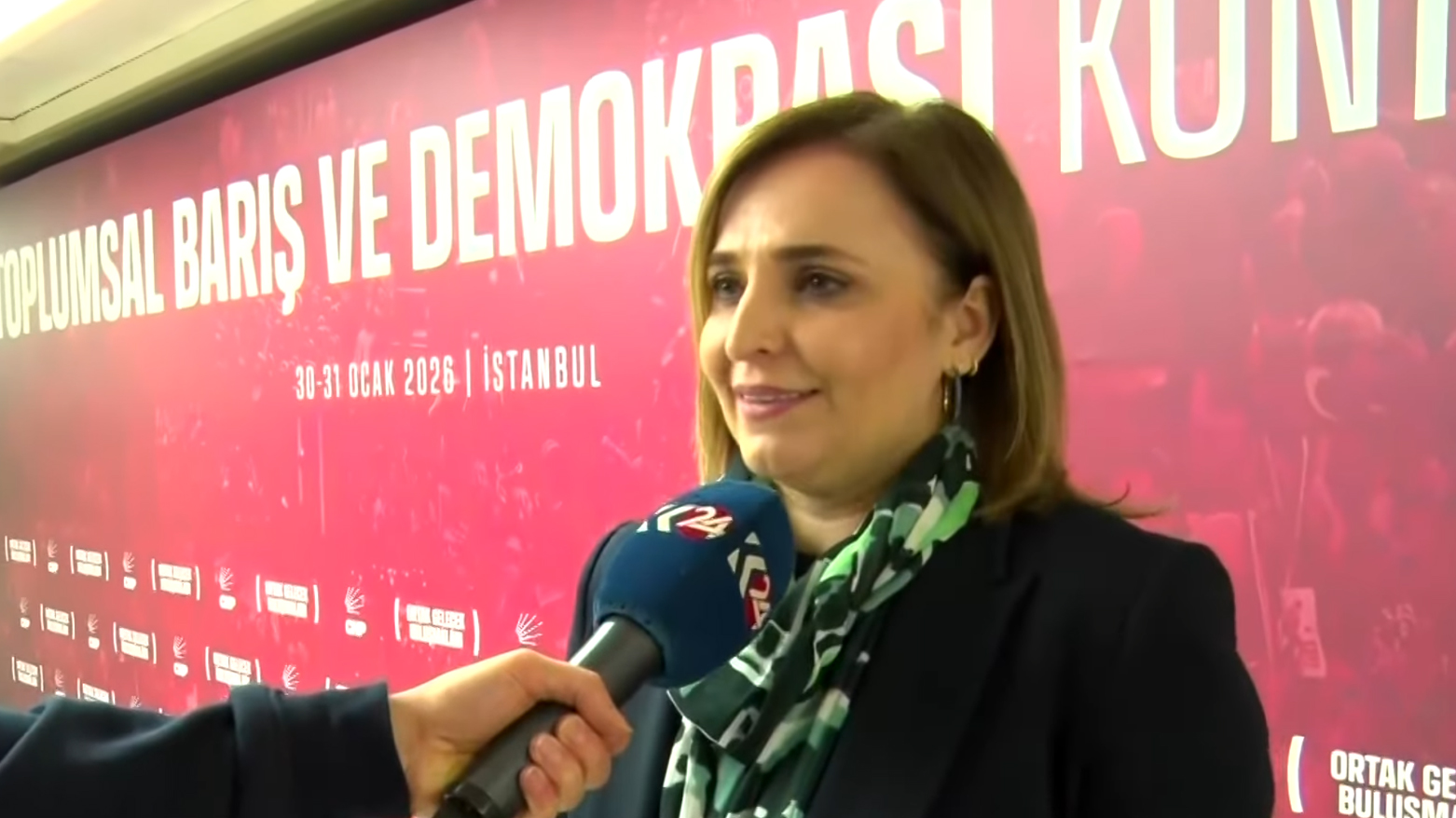 DEM Party spokesperson Aysegul Dogan, speaking to Kurdistan24, Istanbul, Turkey, Jan. 31, 2026. (Photo: Kurdistan24)