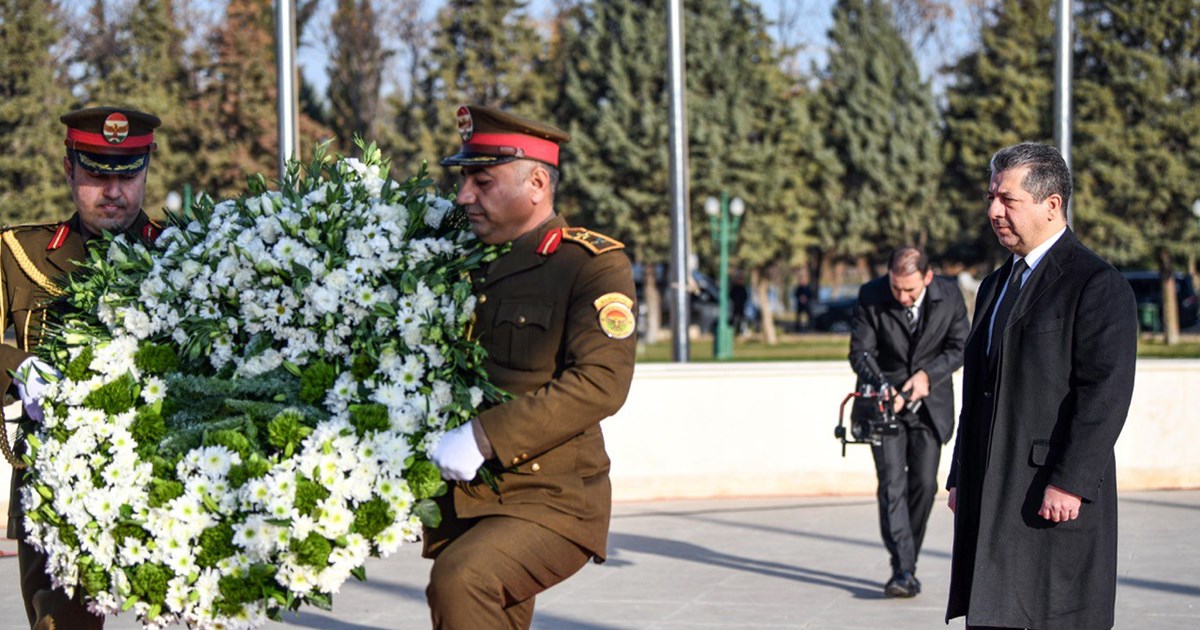 بە ئامادەبوونی مەسرور بارزانی رێوڕەسمی ساڵیادی شەهیدانی یەکی شوبات بەڕێوەدەچێت
