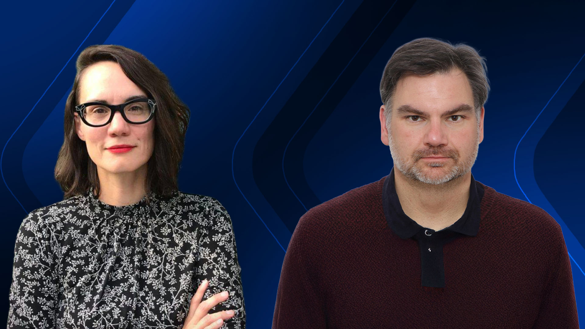 Soeren Keil (right) and Allison McCulloch. (Photo: Designed by Kurdistan24)