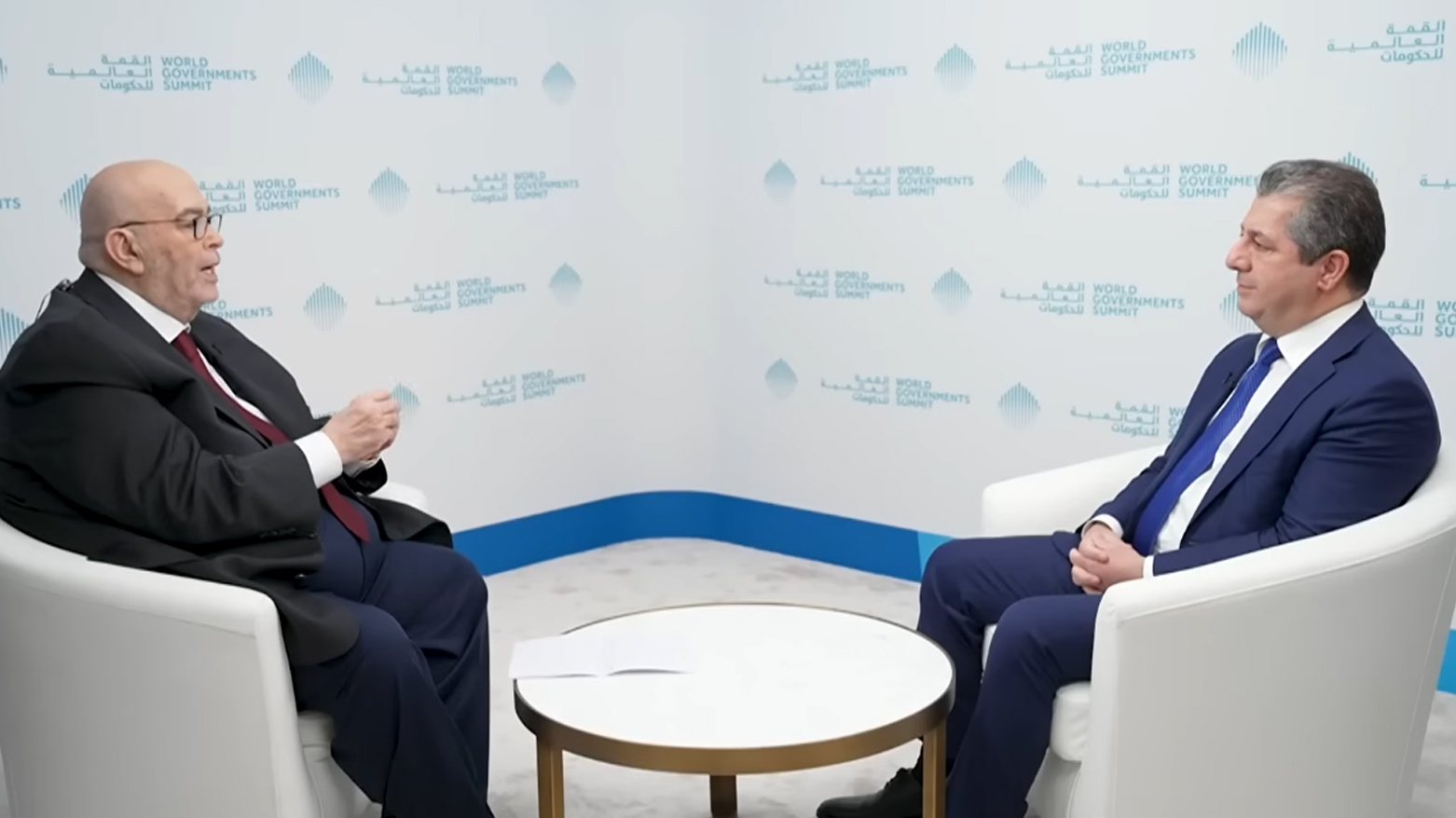 هەڤپەیڤینی سکای نیوز عربیة لەگەڵ مەسرور بارزانی