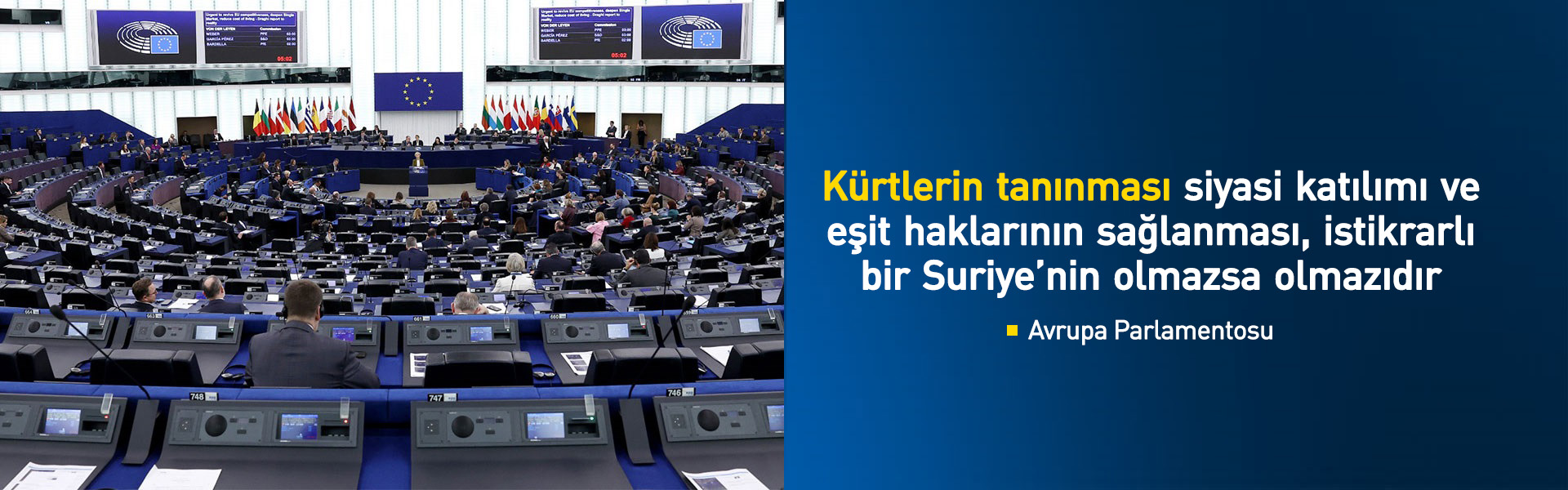 Avrupa Parlamentosu Rojava'ya ilişkin tasarıyı kabul etti