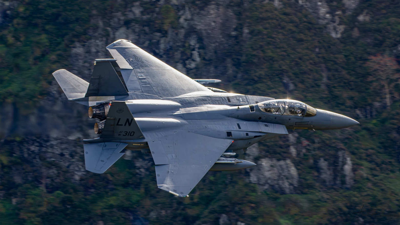 A United States Air Force (USAF) F-15 fighter jet. (AFP)