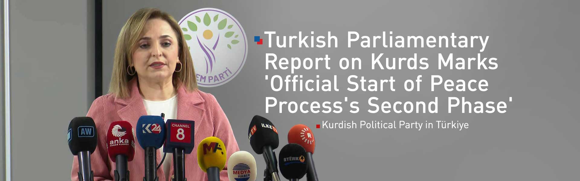 Kurdish Political Party in Türkiye: Turkish Parliamentary Report on Kurds Marks 'Official Start of Peace Process's Second Phase'