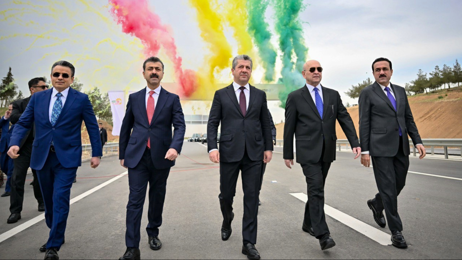 رێوڕەسمی کردنەوەی دووسایدی هەولێر - گۆمەسپان