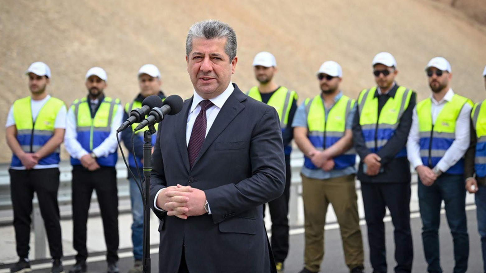 مسرور بارزاني يفتتح طريق "أربيل - گۆمەسپان" المزدوج بمواصفات عالمية