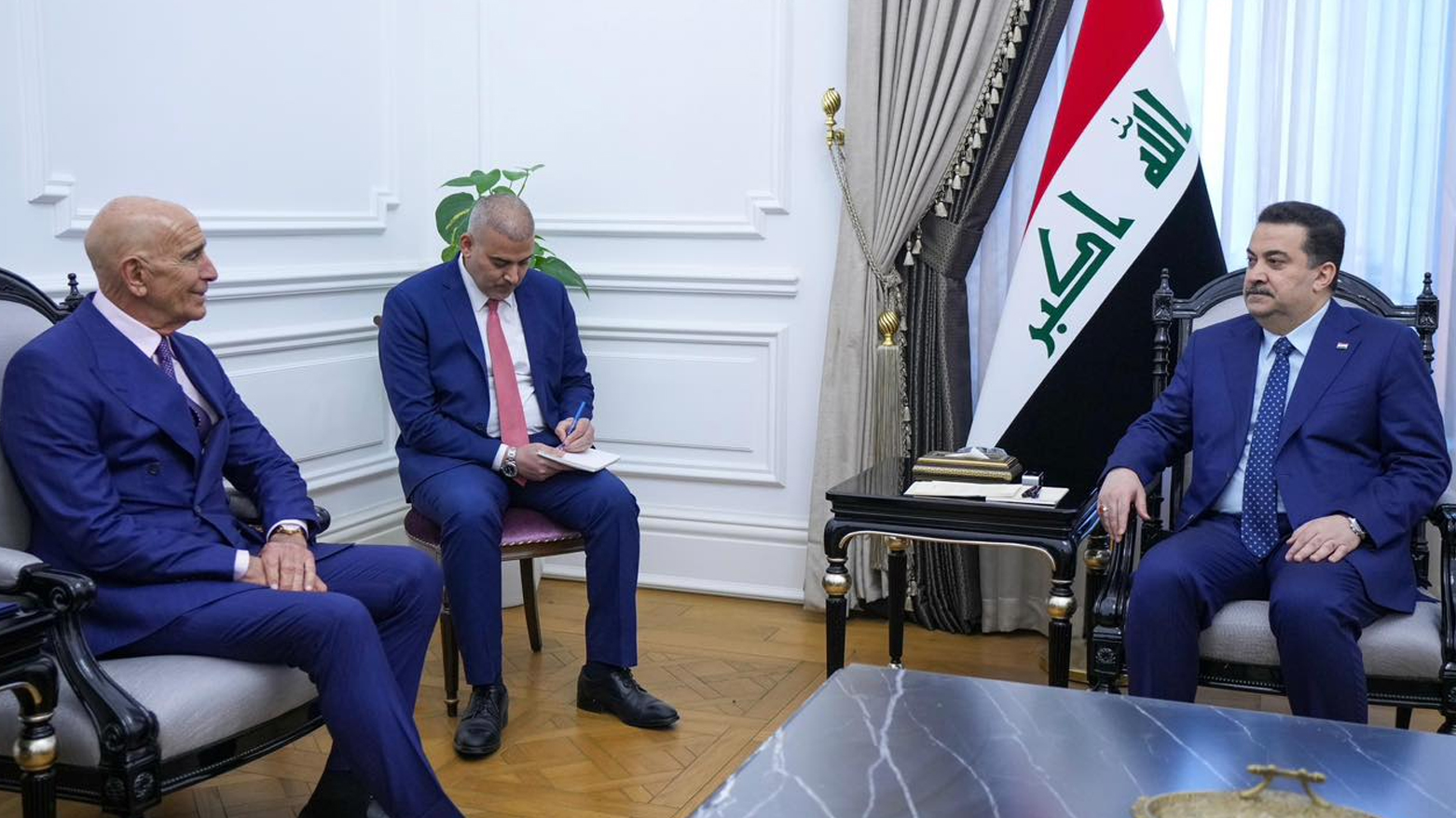 سوودانی و بەڕاک تاوتوێی دوورخستنەوەی عێراق لە ململانێکان دەکەن