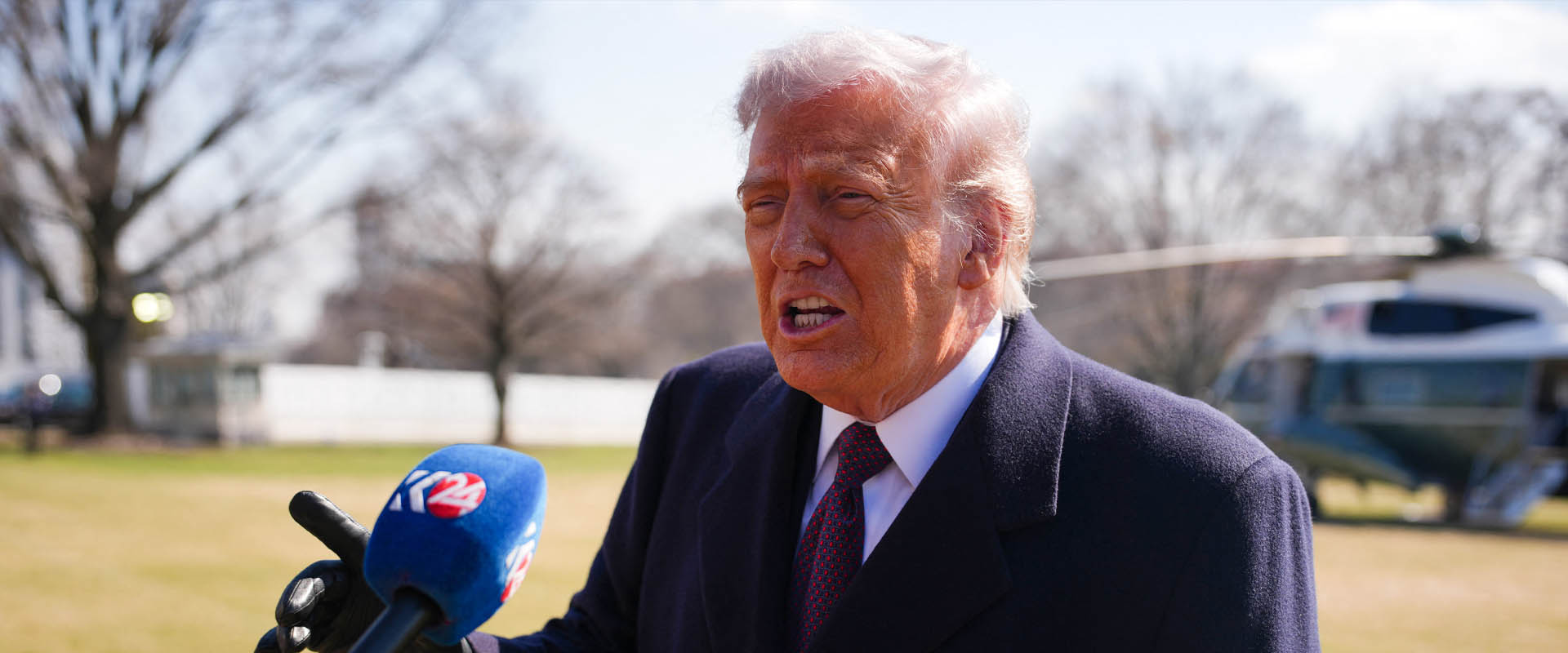 بە وێنە؛ دۆناڵد ترەمپ بۆ کوردستان24 قسەی کرد