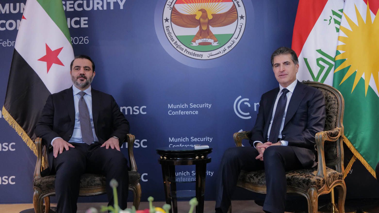 نێچیرڤان بارزانی و شەیبانی جەخت لە پاراستنی سەقامگیریی ناوچەکە دەکەنەوە