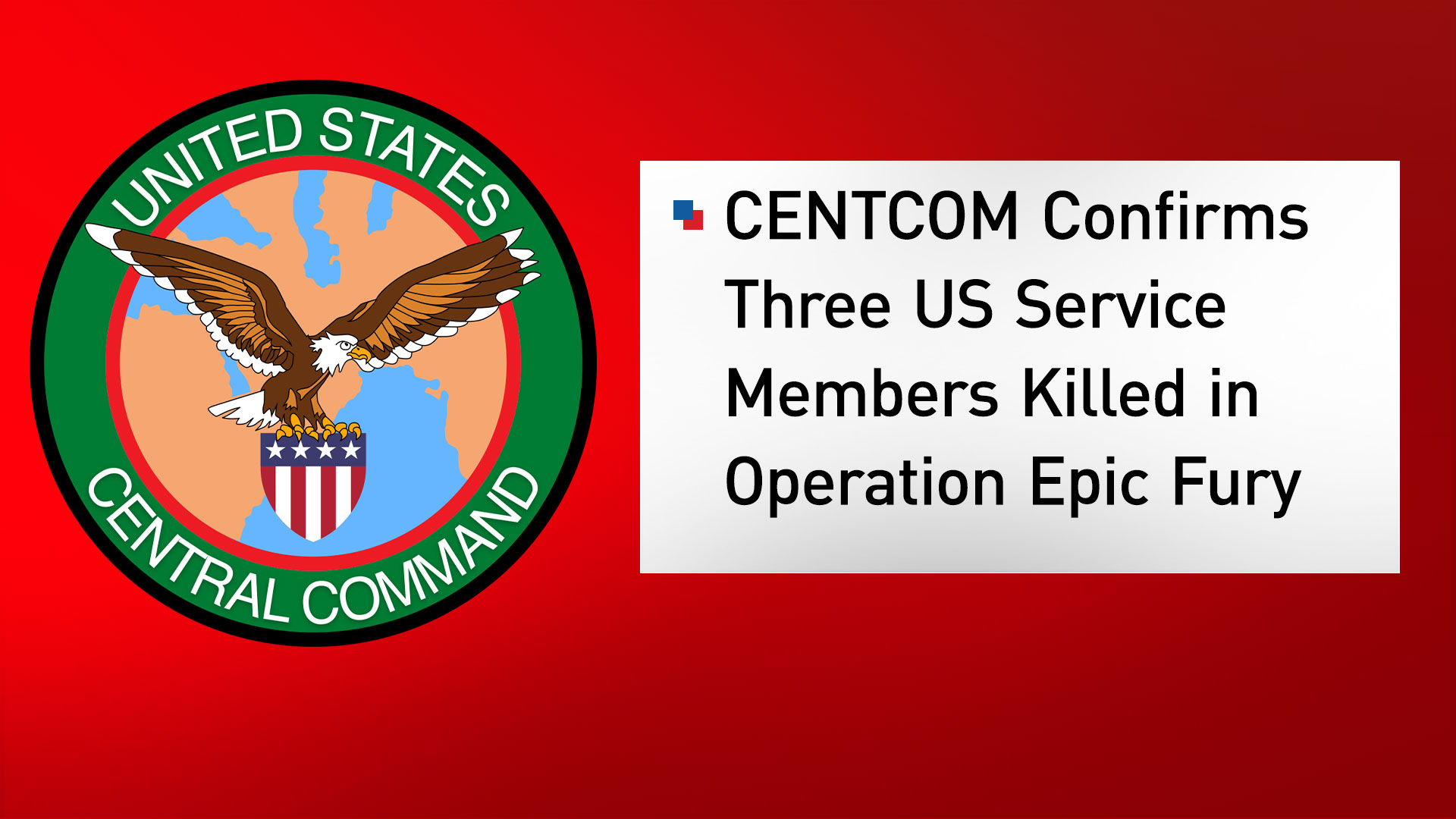 The United States Central Command (CENTCOM)'s logo. (Graphic: Kurdistan24)