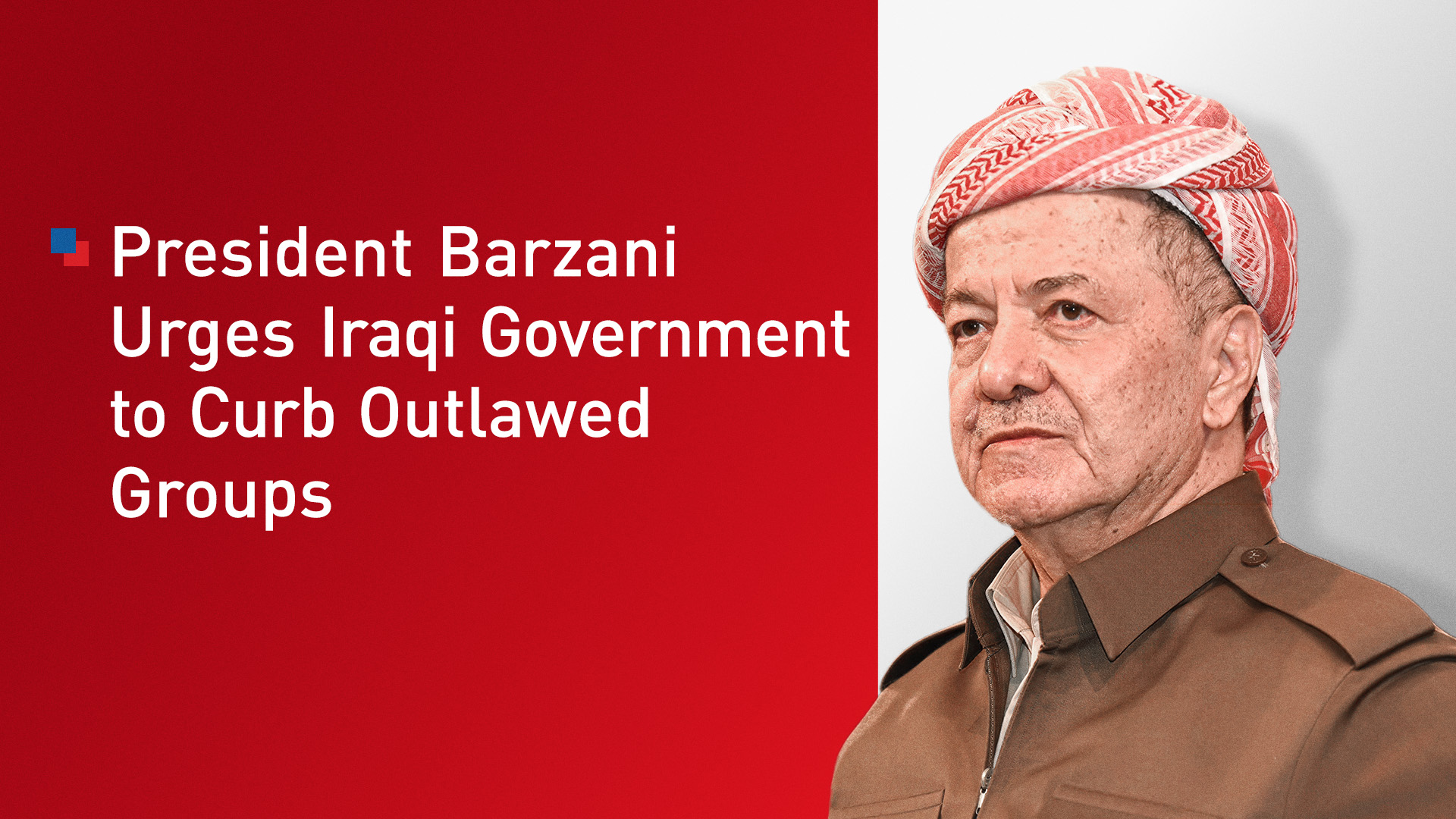 President Masoud Barzani. (Graphic: Kurdistan24)