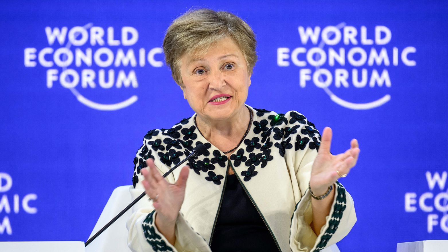 International Monetary Fund (IMF) managing director Kristalina Georgieva. (AFP)