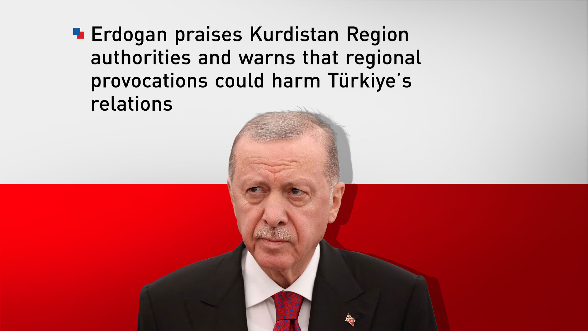 Recep Tayyip Erdogan, president of Türkiye. (Graphics: Kurdistan24)