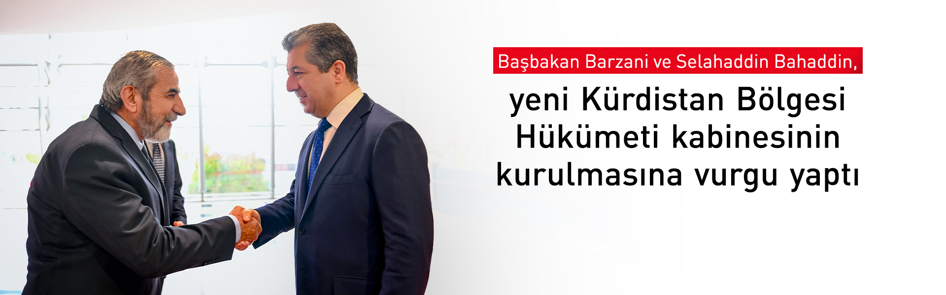 Başbakan Barzani, Yekgirtu Genel Sekreteri Bahaddin'i kabul etti